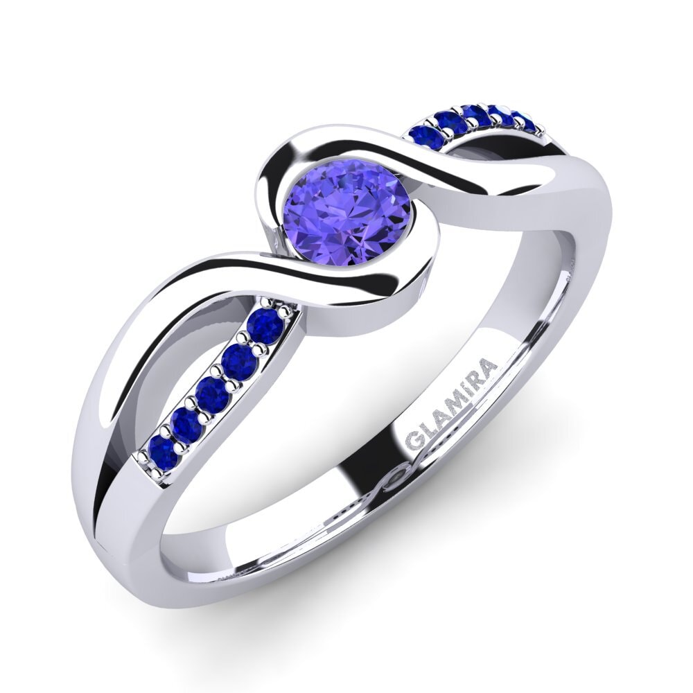 Tanzanite Engagement Ring Dahlia 0.25crt