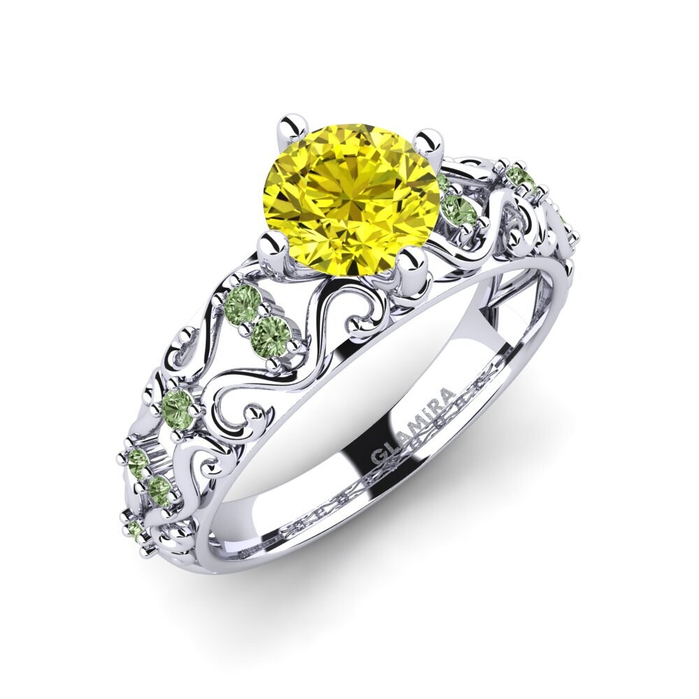 Paladio 950 Anillo de compromiso Ebba