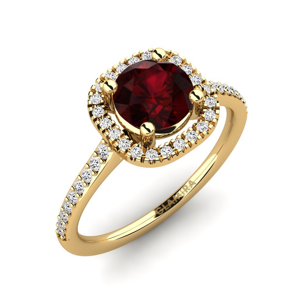 Garnet Engagement Ring Edmiston