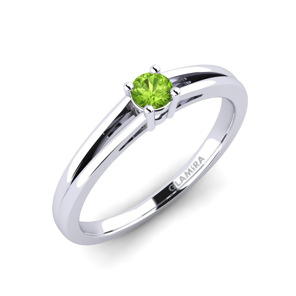 Peridot Engagement Ring Ellie 0.16 crt