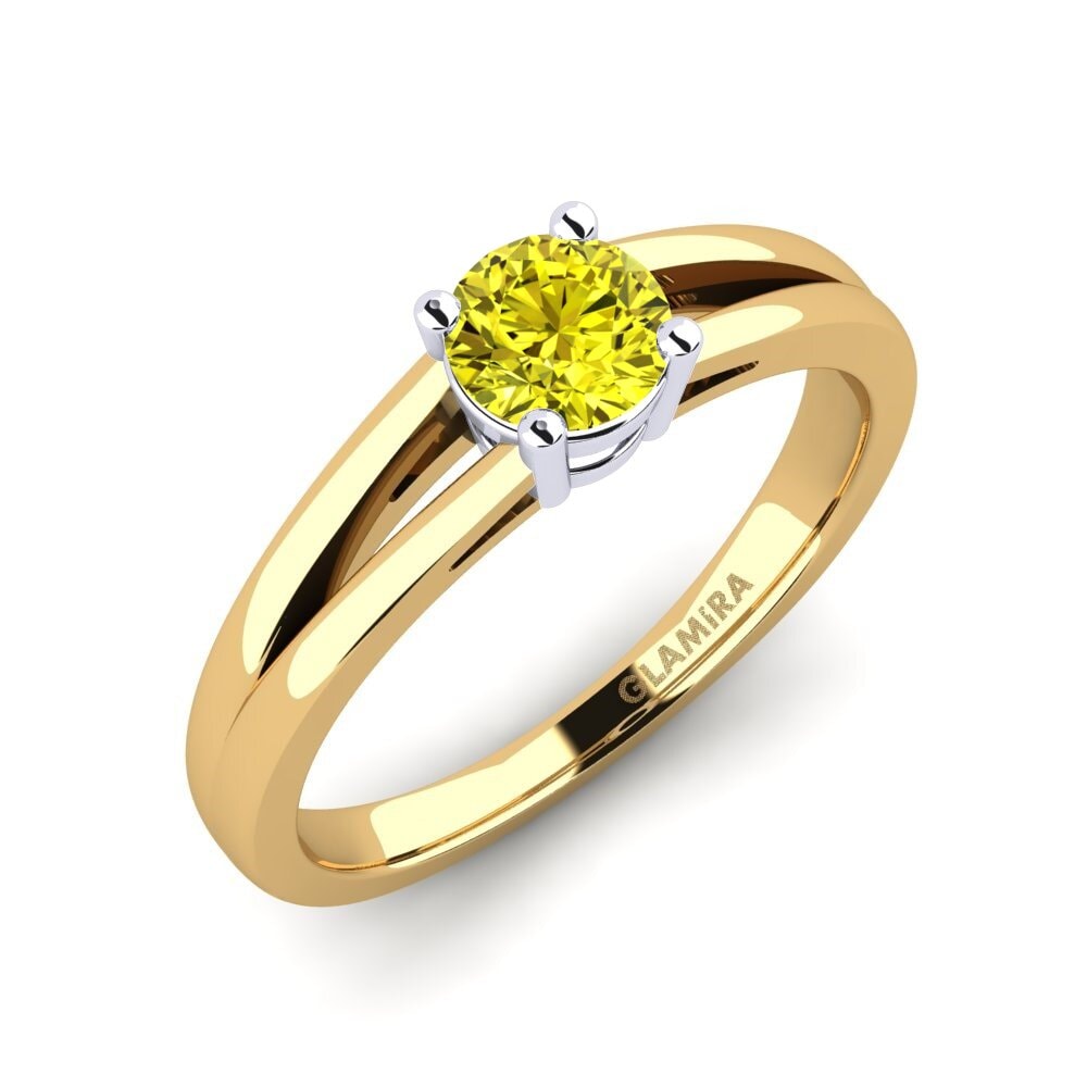 14ct Yellow & White Gold Engagement Ring Ellie 0.5 crt