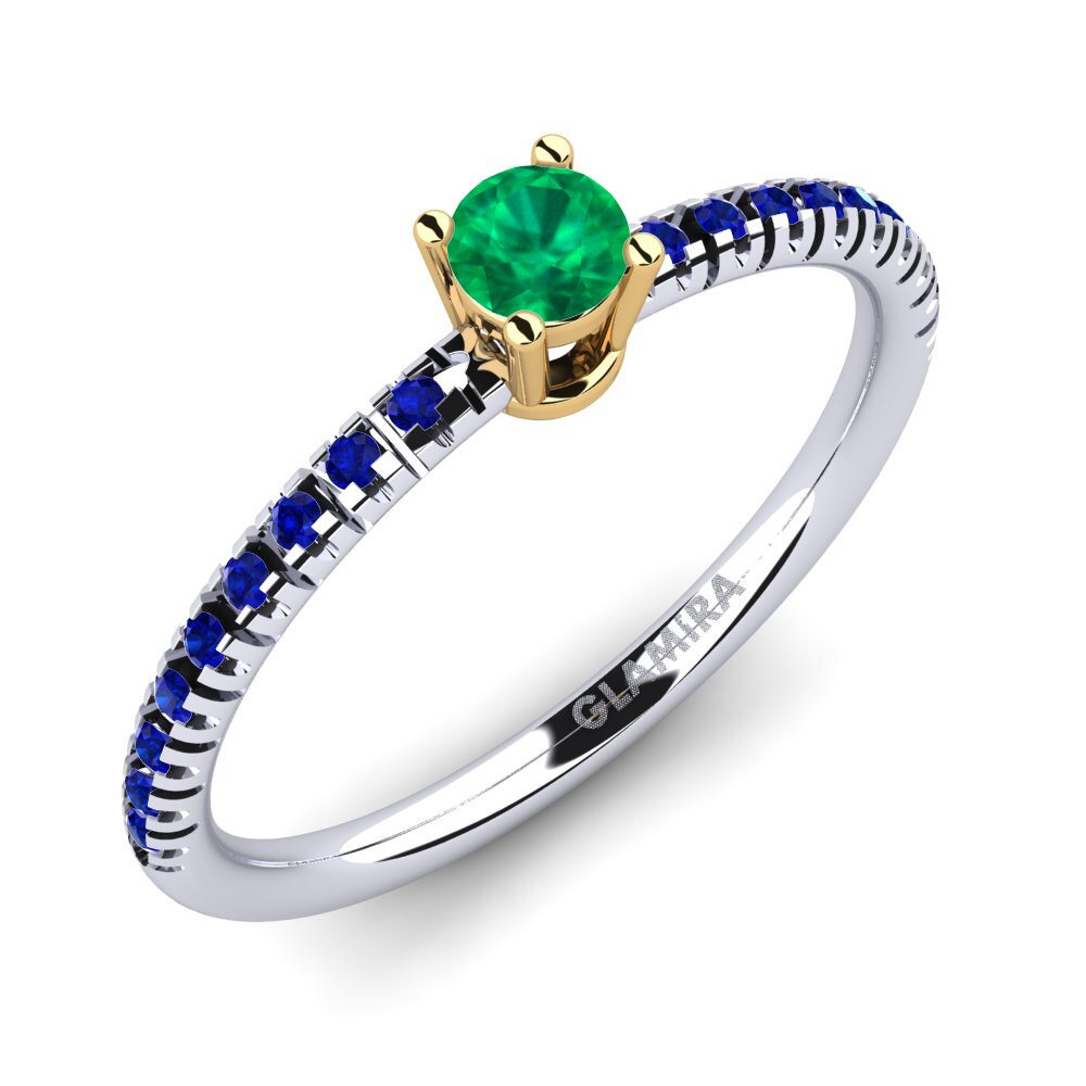14ct White / Yellow Gold Engagement Ring Empire