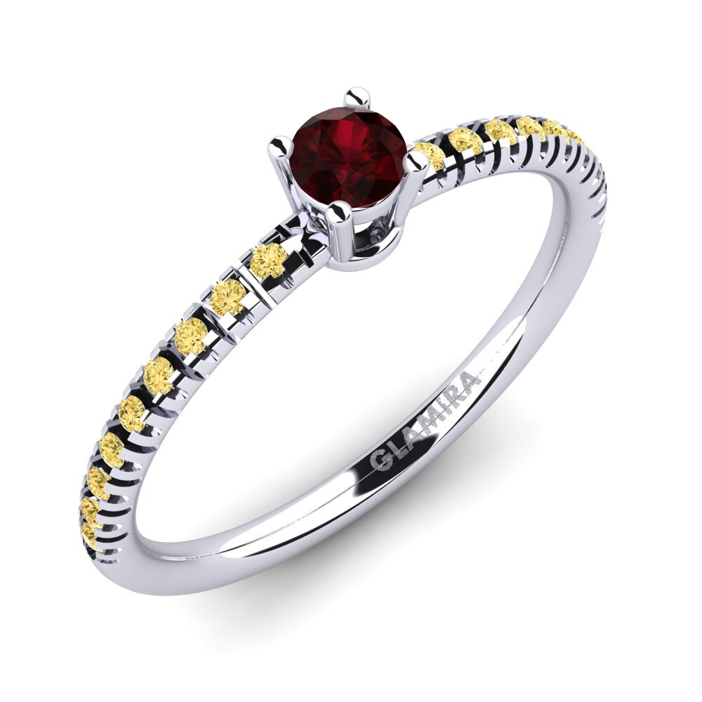 Granate Anillo de compromiso Empire