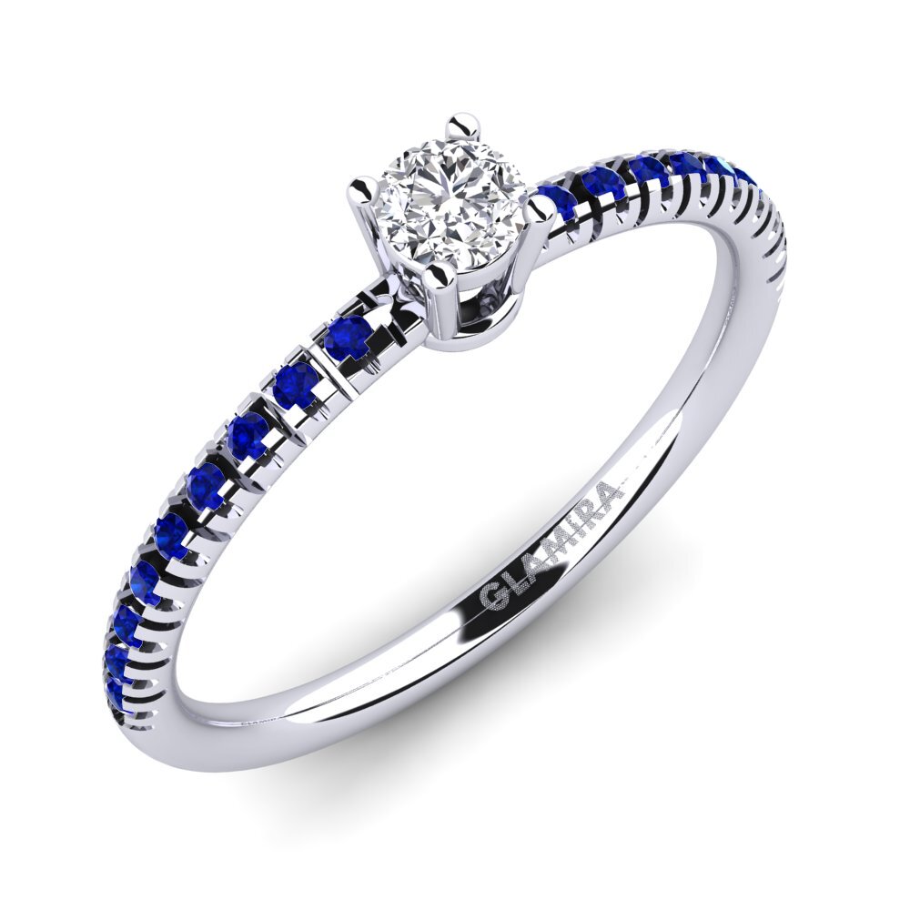 Đá Moissanite Nhẫn đính hôn Empire