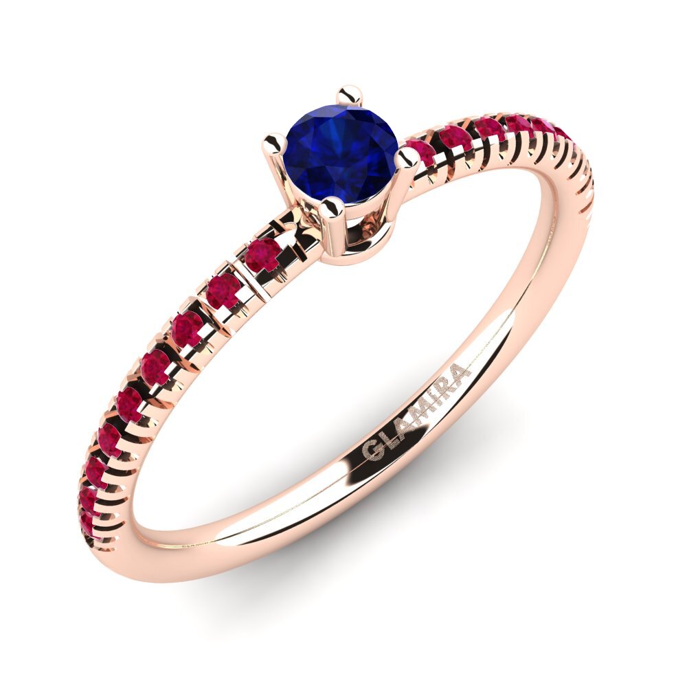 9K Rose Gold Engagement Ring Empire