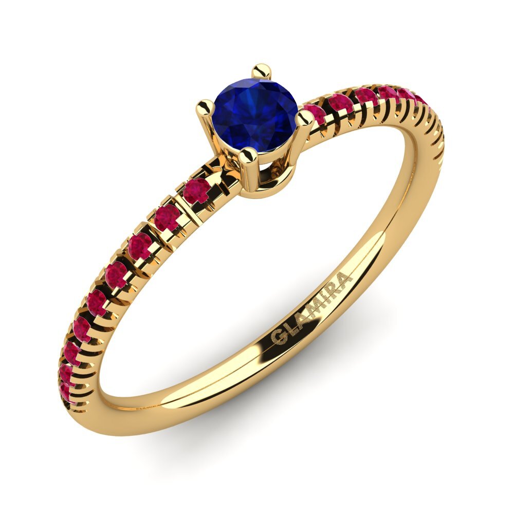18k Yellow Gold Engagement Ring Empire