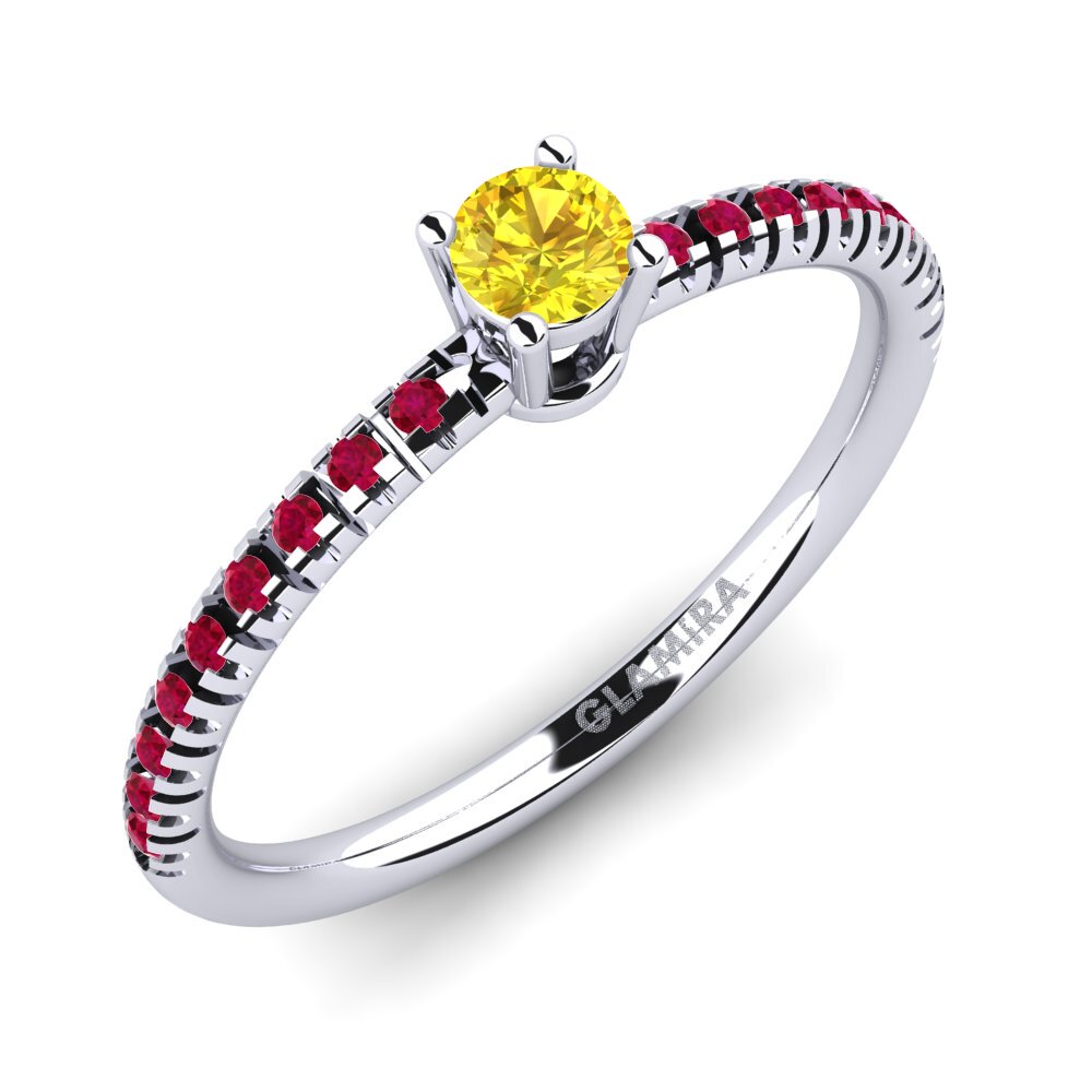 Yellow Sapphire Engagement Ring Empire