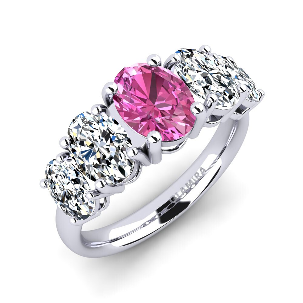 Pink Topaz Engagement Ring Esmarie