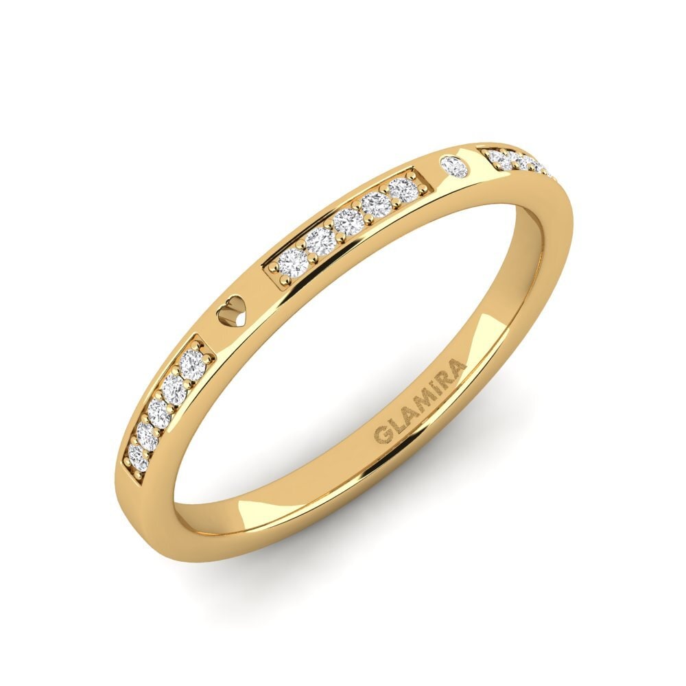 Vàng 14K Đá Sapphire Trắng Nhẫn nữ Expai Women