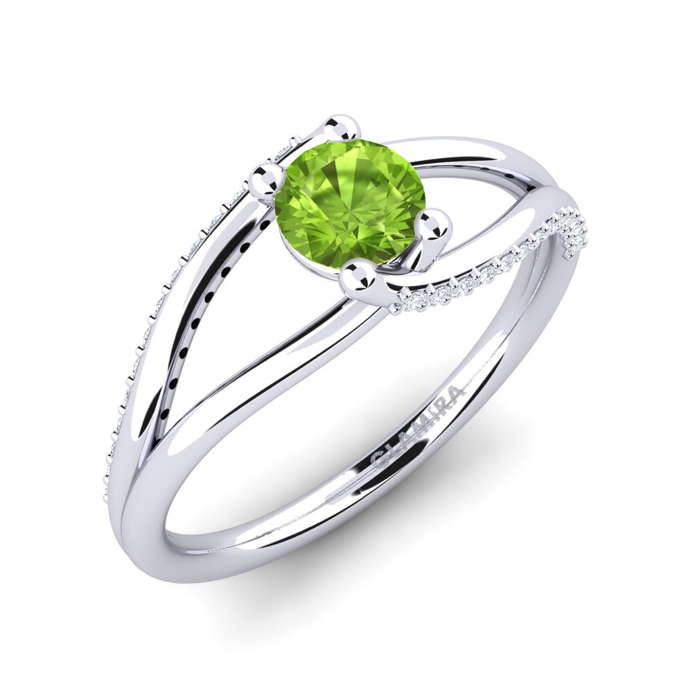 Peridot Engagement Ring Franny