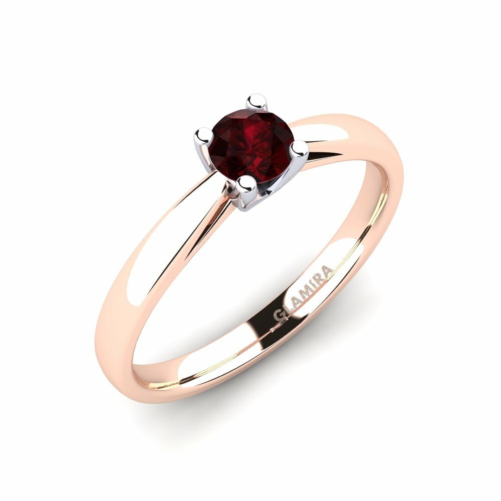 9K Rood & Wit Goud Verlovingsring Grace