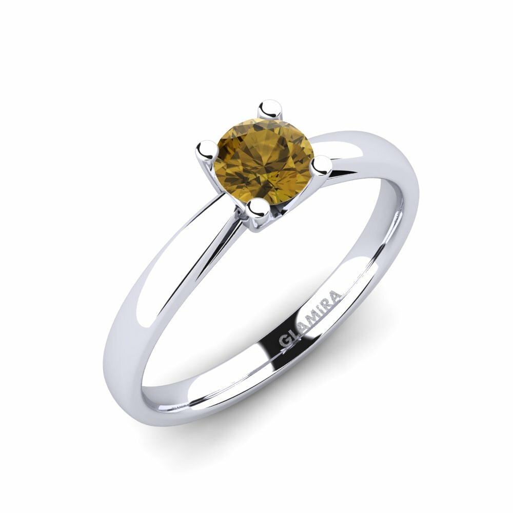 Bruine zirkoon Verlovingsring Grace 0.5crt