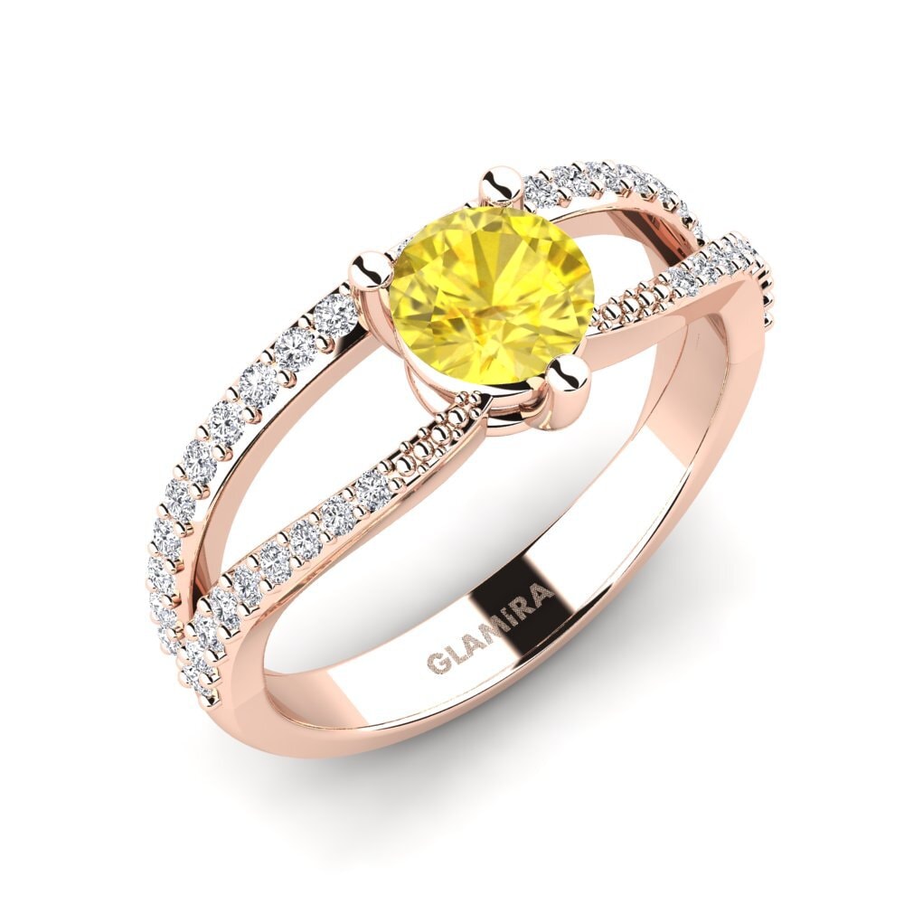 Yellow Sapphire Engagement Ring Gricl