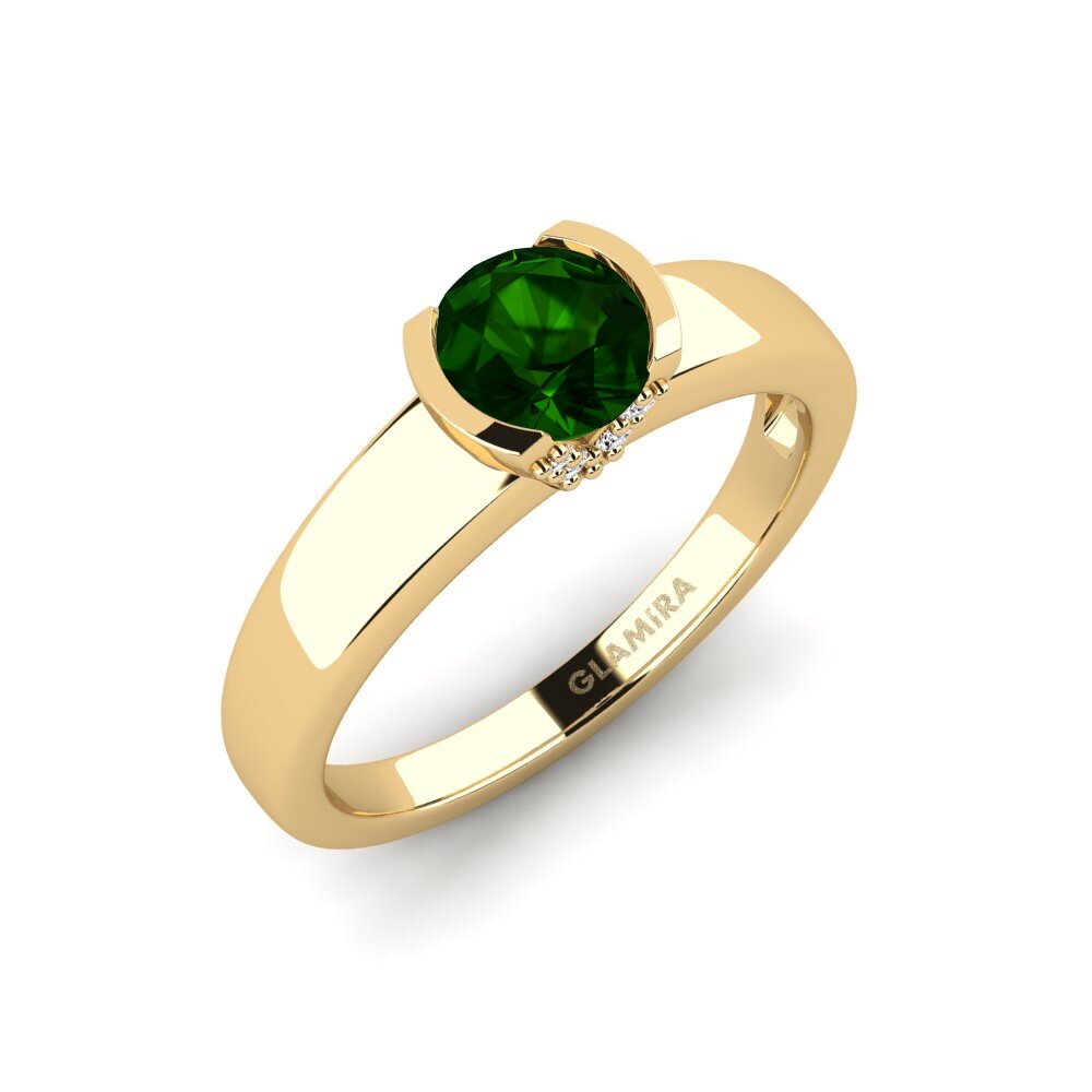 Green Tourmaline Engagement Ring Gwen
