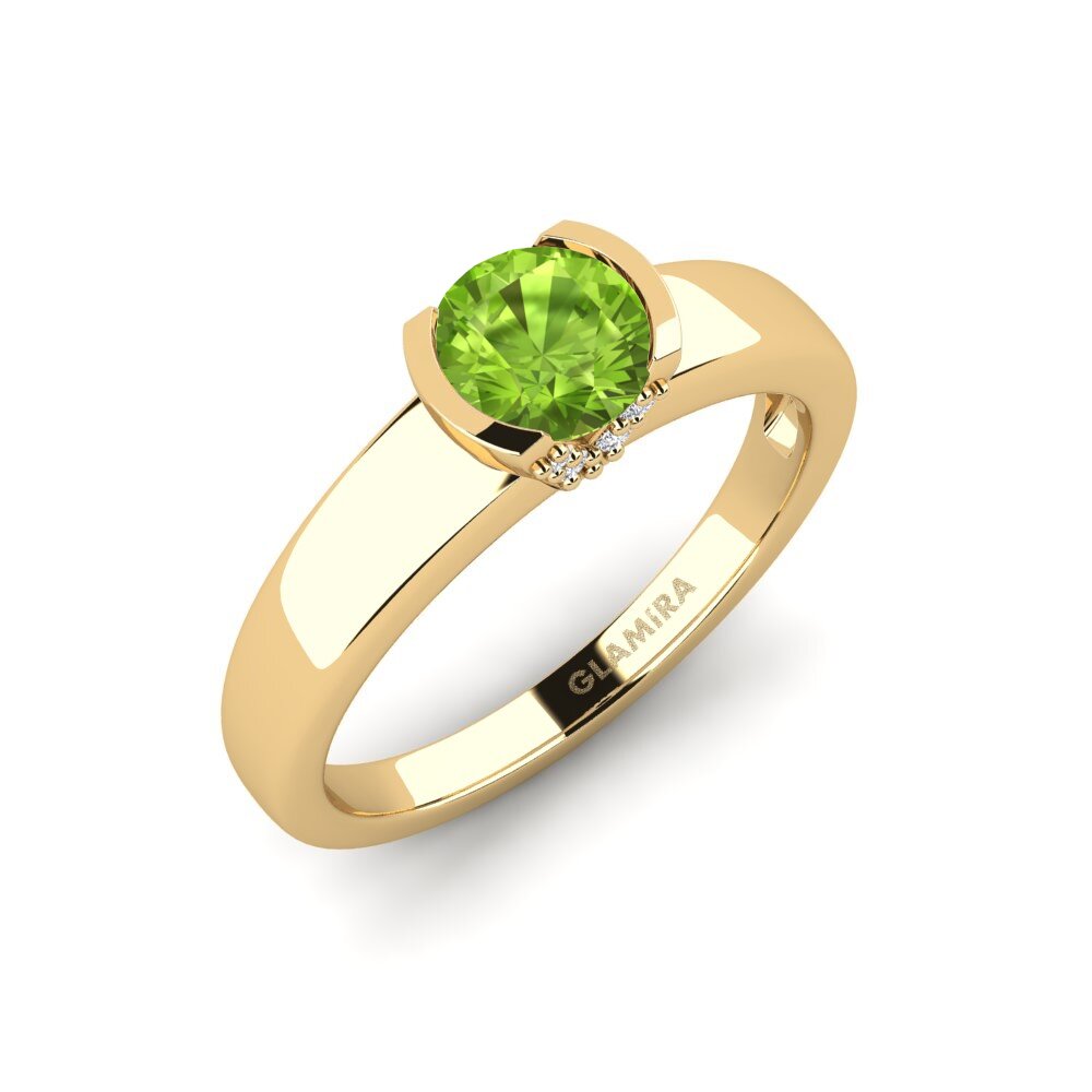 Peridot Engagement Ring Gwen