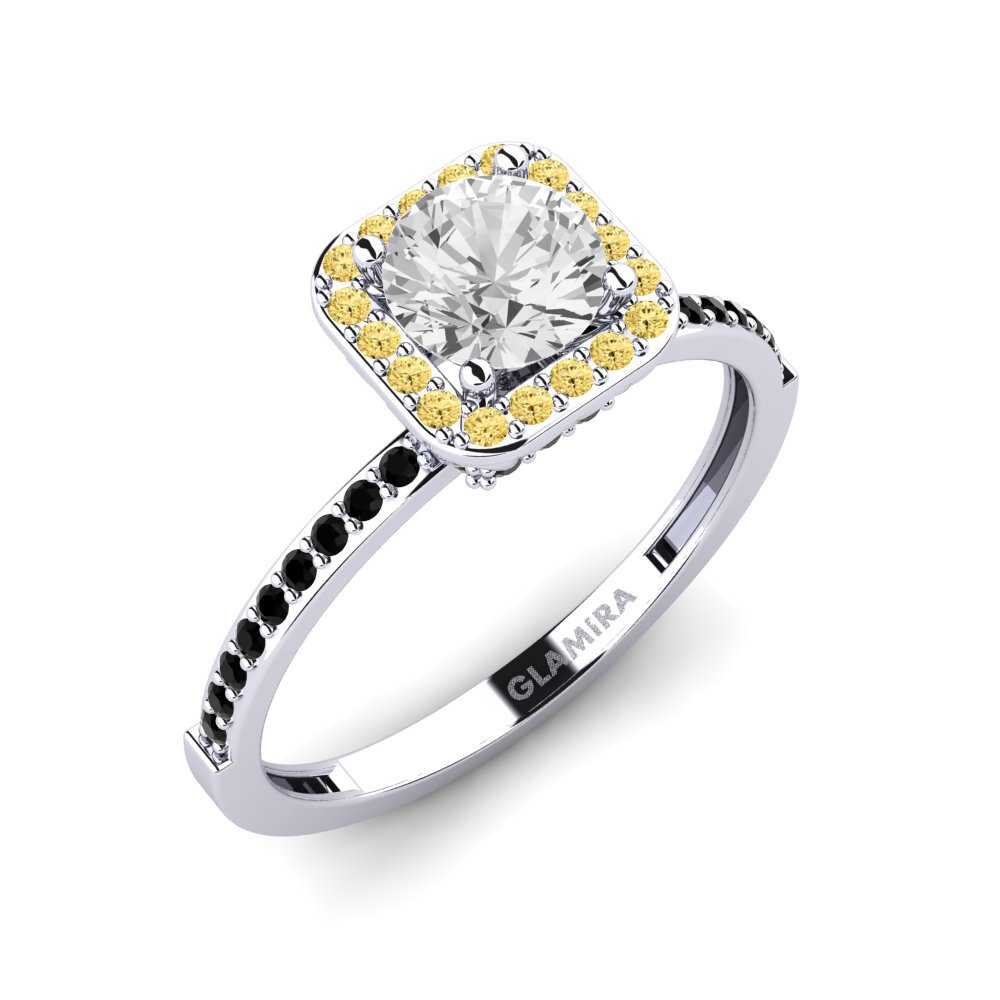 Hvid Safir Forlovelsesring Hydrogenation