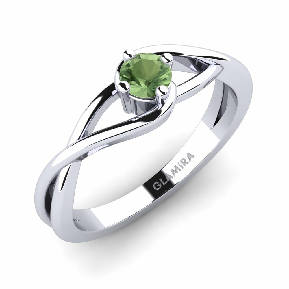 Green Sapphire Engagement Ring Joy 0.25crt