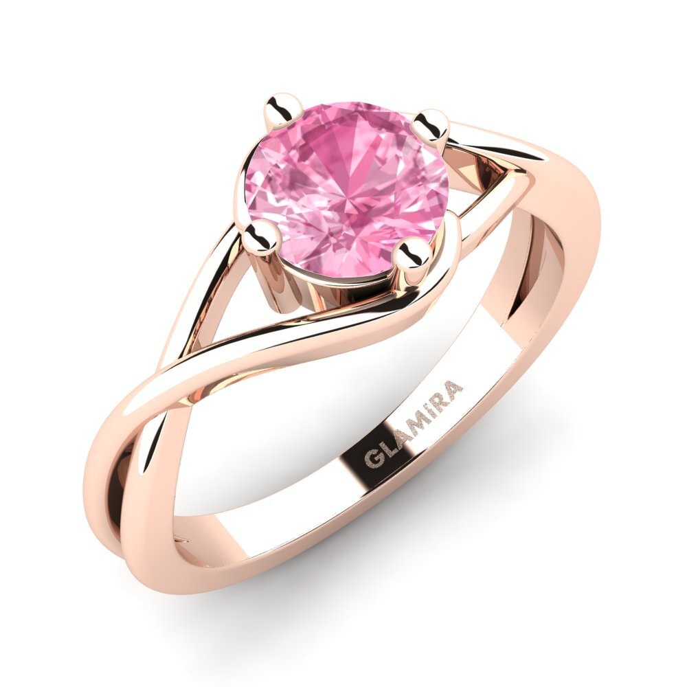 14ct Rose Gold Pink Sapphire Engagement Ring Joy 1.0crt