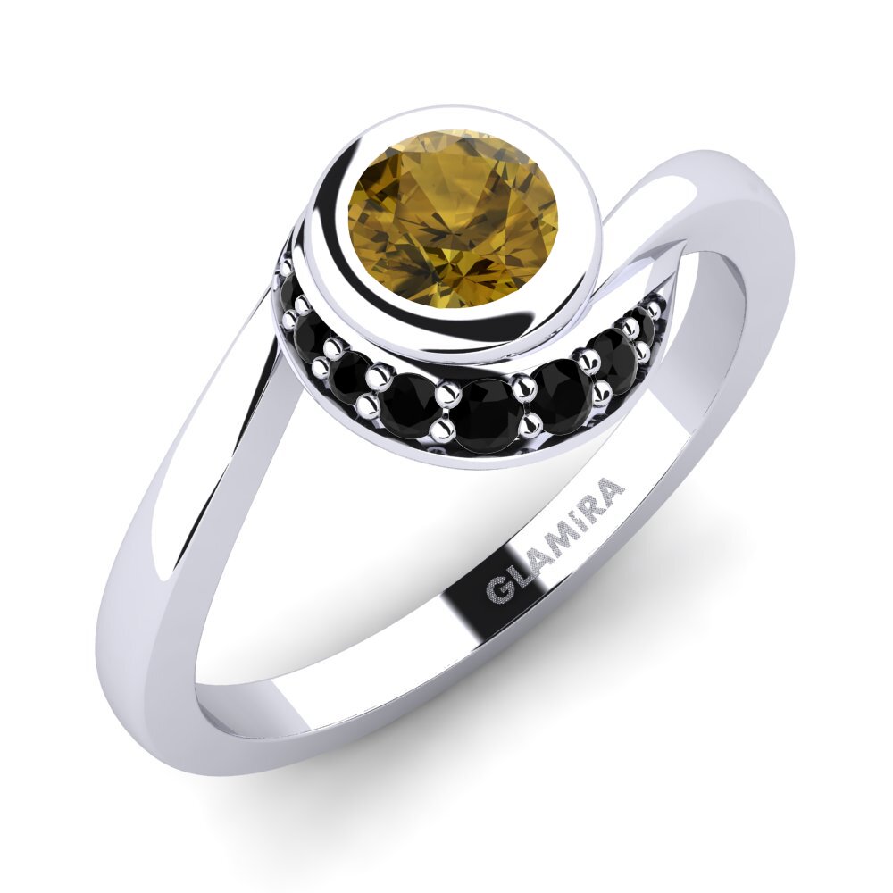 Circón Marrón Anillo de compromiso Joyce