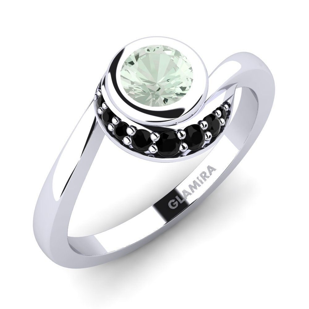 Amatista verde Anillo de compromiso Joyce