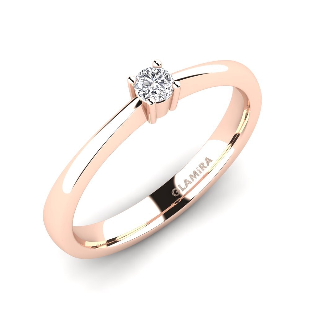 9ct Rose Gold Engagement Ring Julia 0.1 crt