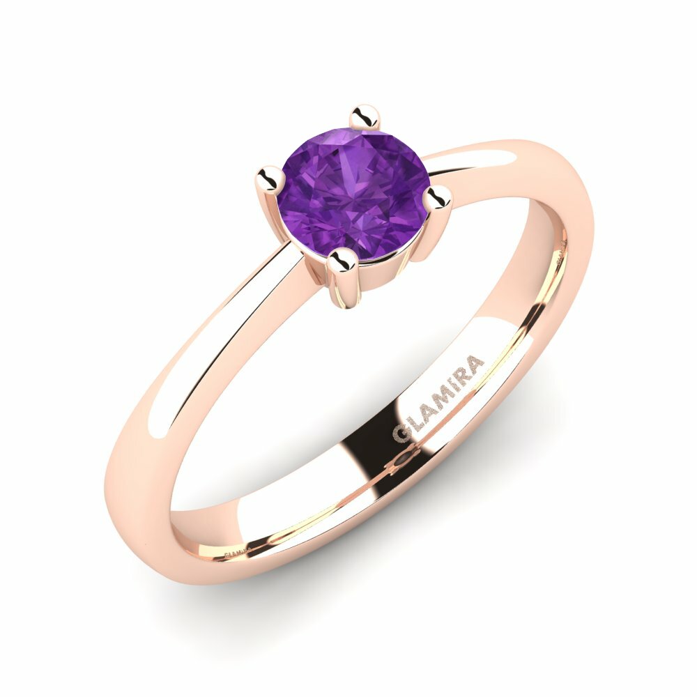 18K Rood Goud Verlovingsring Julia 0.5crt