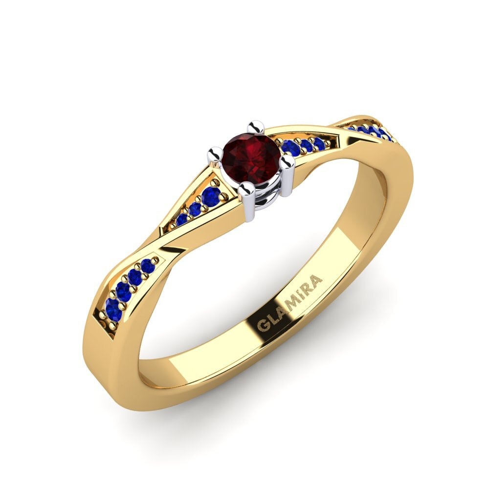 14ct Yellow / White Gold Engagement Ring Kabena