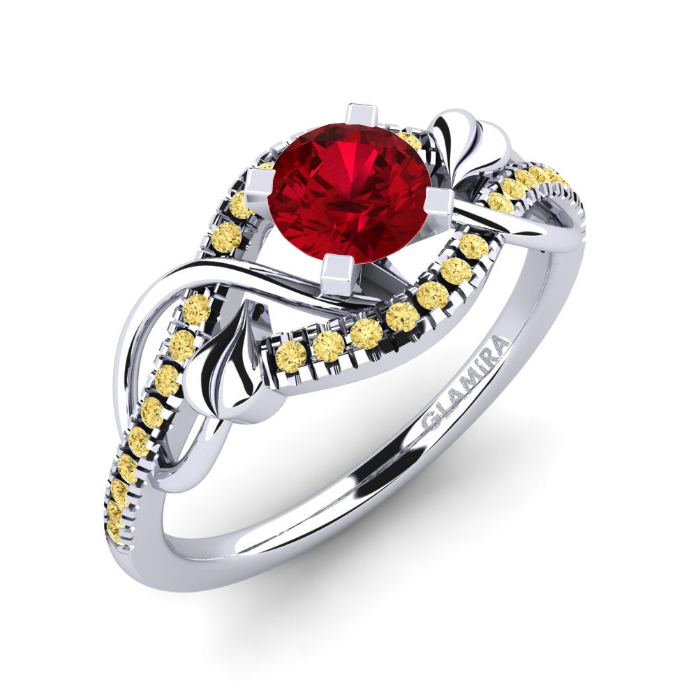 Circonita Roja Anillo de compromiso Karlee