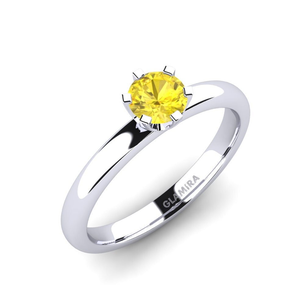 Yellow Sapphire Engagement Ring Katherina 0.5crt