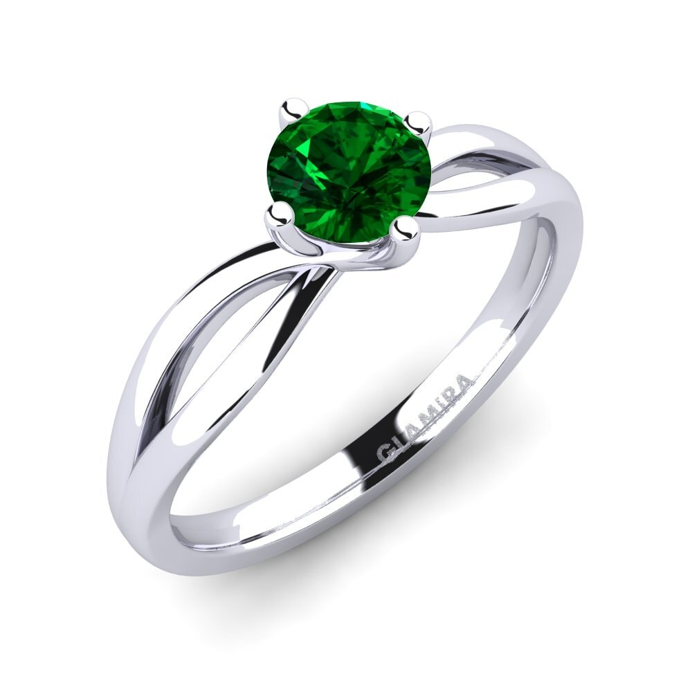 Green Zirconia Engagement Ring Layla 0.5crt