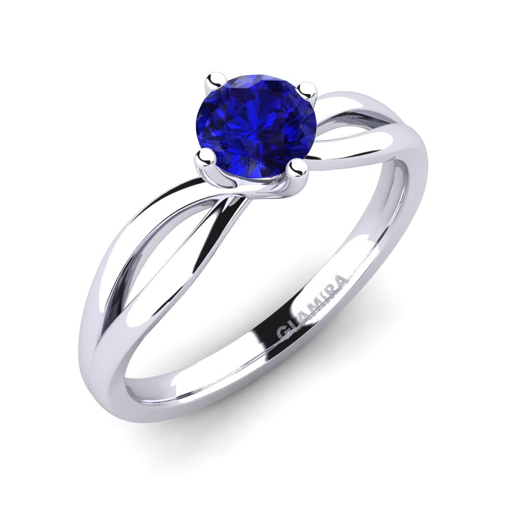 Sapphire (Lab Created) Engagement Ring Layla 0.5crt