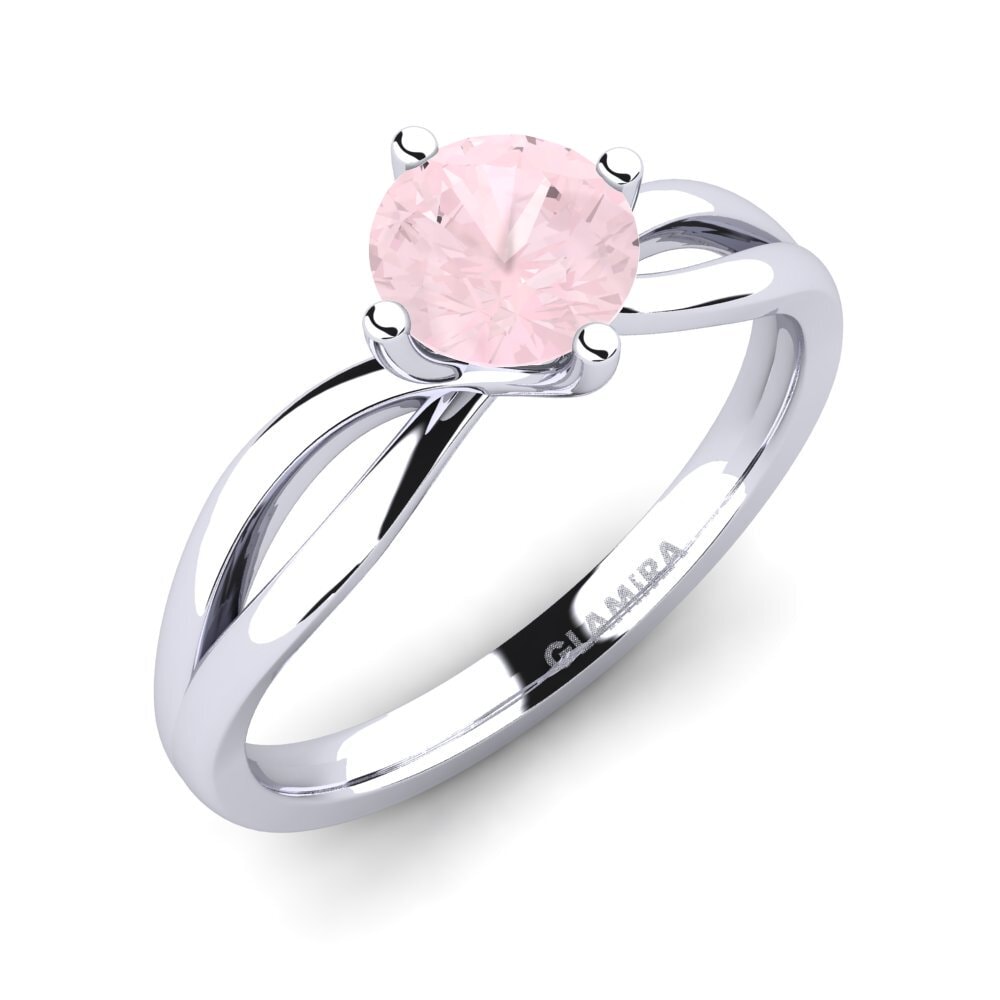 Rose Quartz Engagement Ring Layla