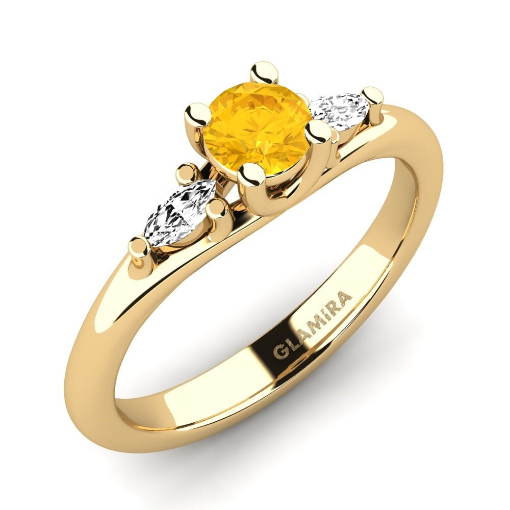 Citrine Bague de fiançailles Leare