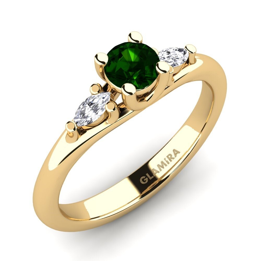 Green Tourmaline Engagement Ring Leare