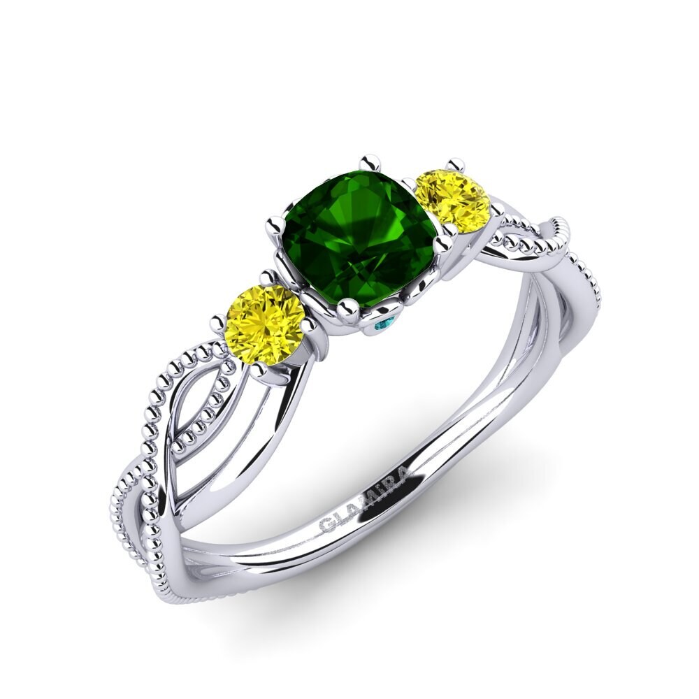 Turmalina verde Anillo de compromiso Lordecita