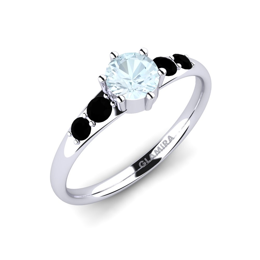 Aquamarine Engagement Ring Lugh