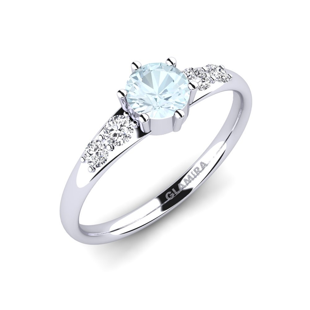 Aigue-marine Bague de fiançailles Lugh