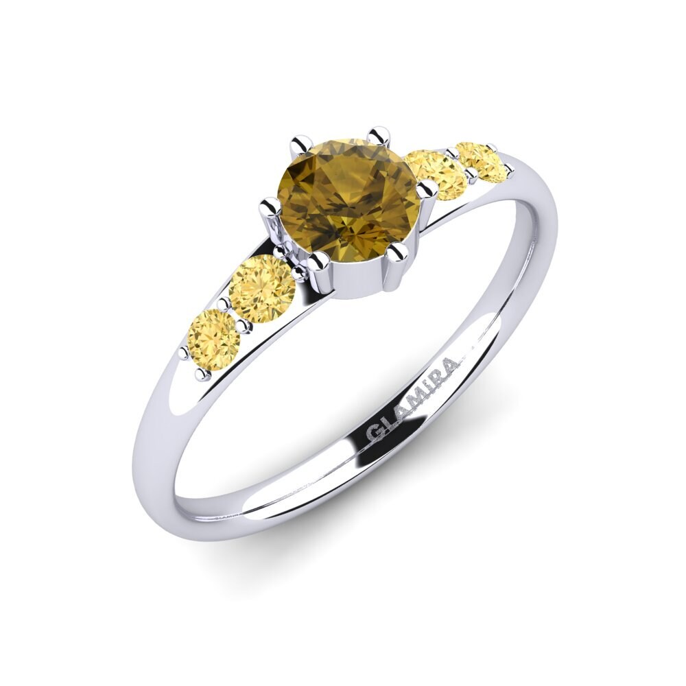 Circón Marrón Anillo de compromiso Lugh
