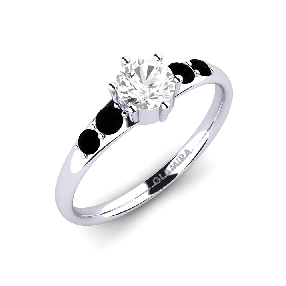 Zafiro blanco Anillo de compromiso Lugh