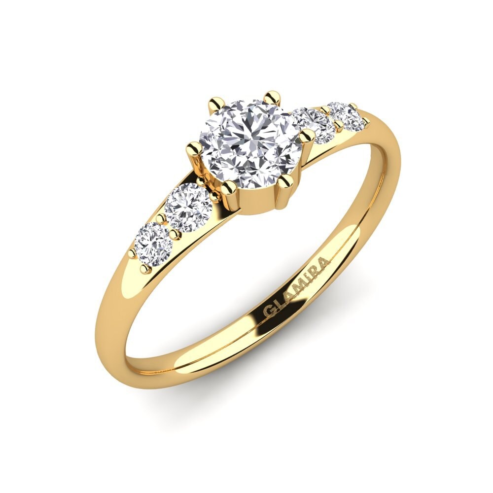 14ct Yellow Gold Engagement Ring Lugh