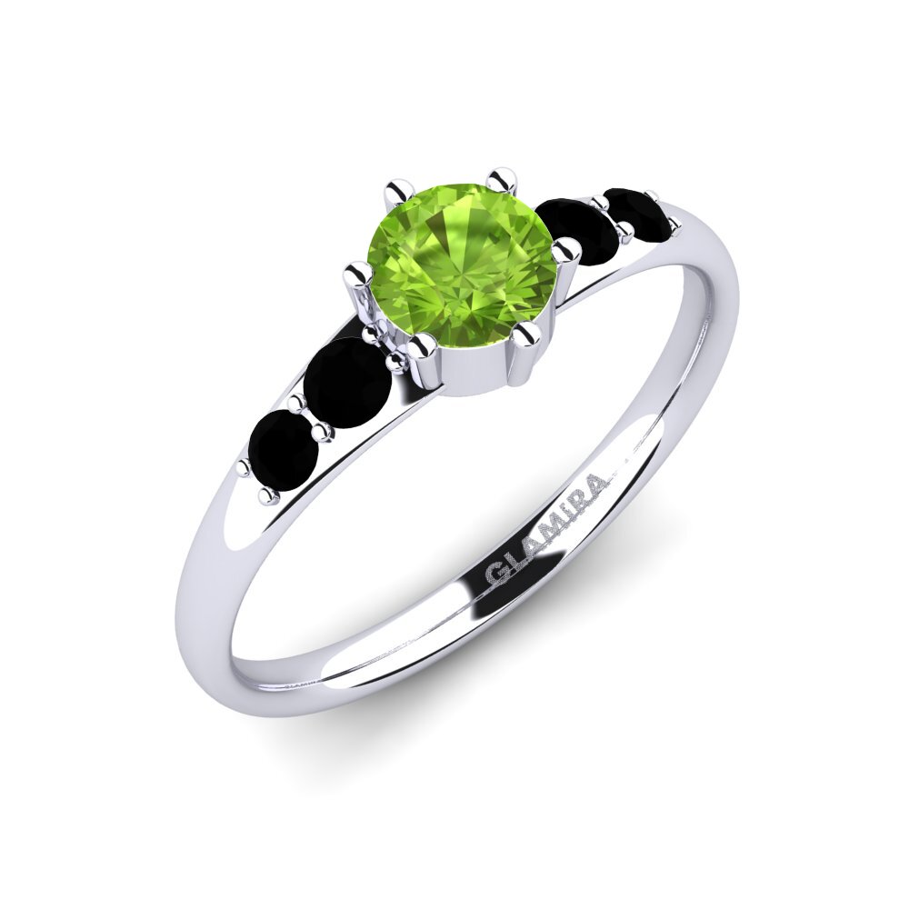 Peridoto Anillo de compromiso Lugh