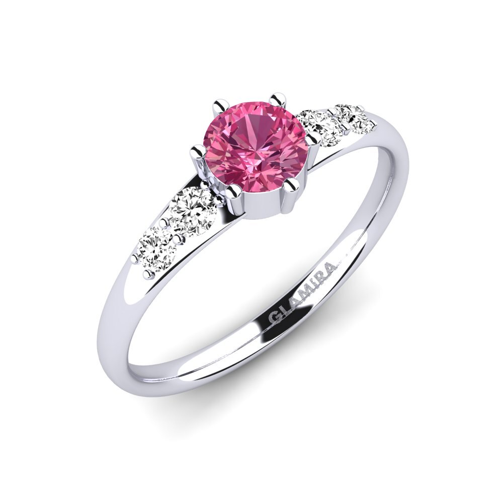 Pink Tourmaline Engagement Ring Lugh