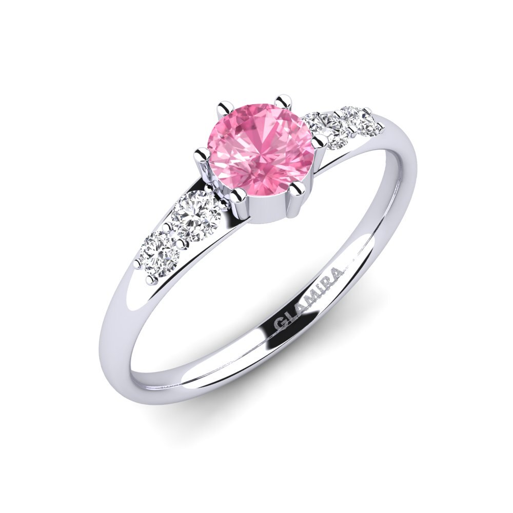 Pink Sapphire Engagement Ring Lugh