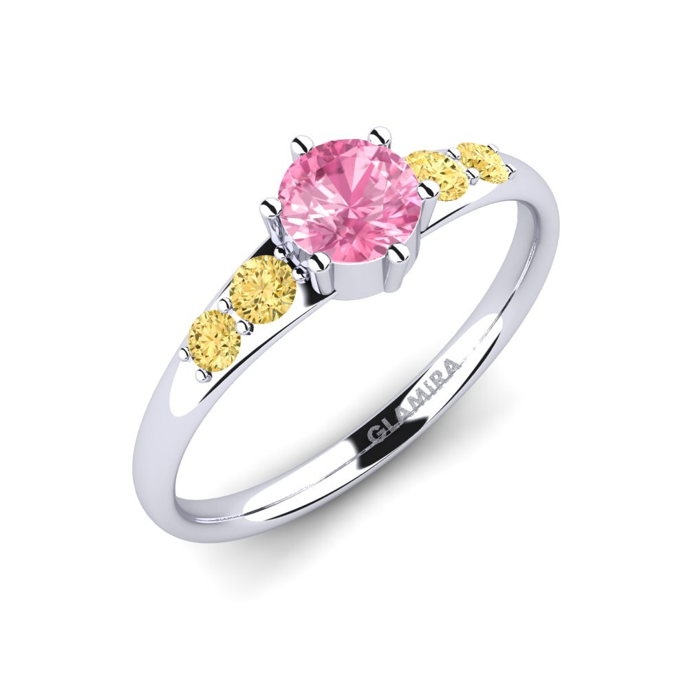 Zafiro Rosado Anillo de compromiso Lugh