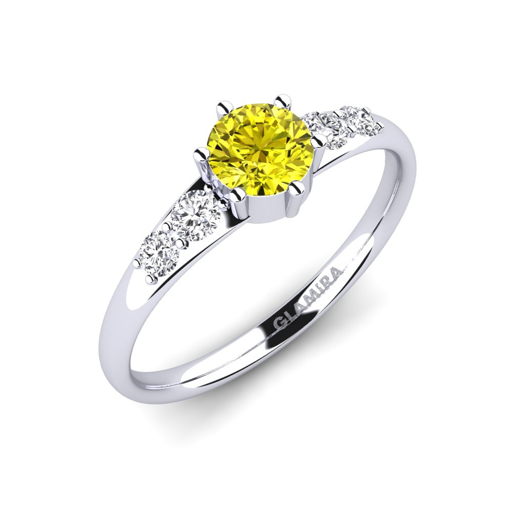 Gelber Diamant Verlobungsring Lugh