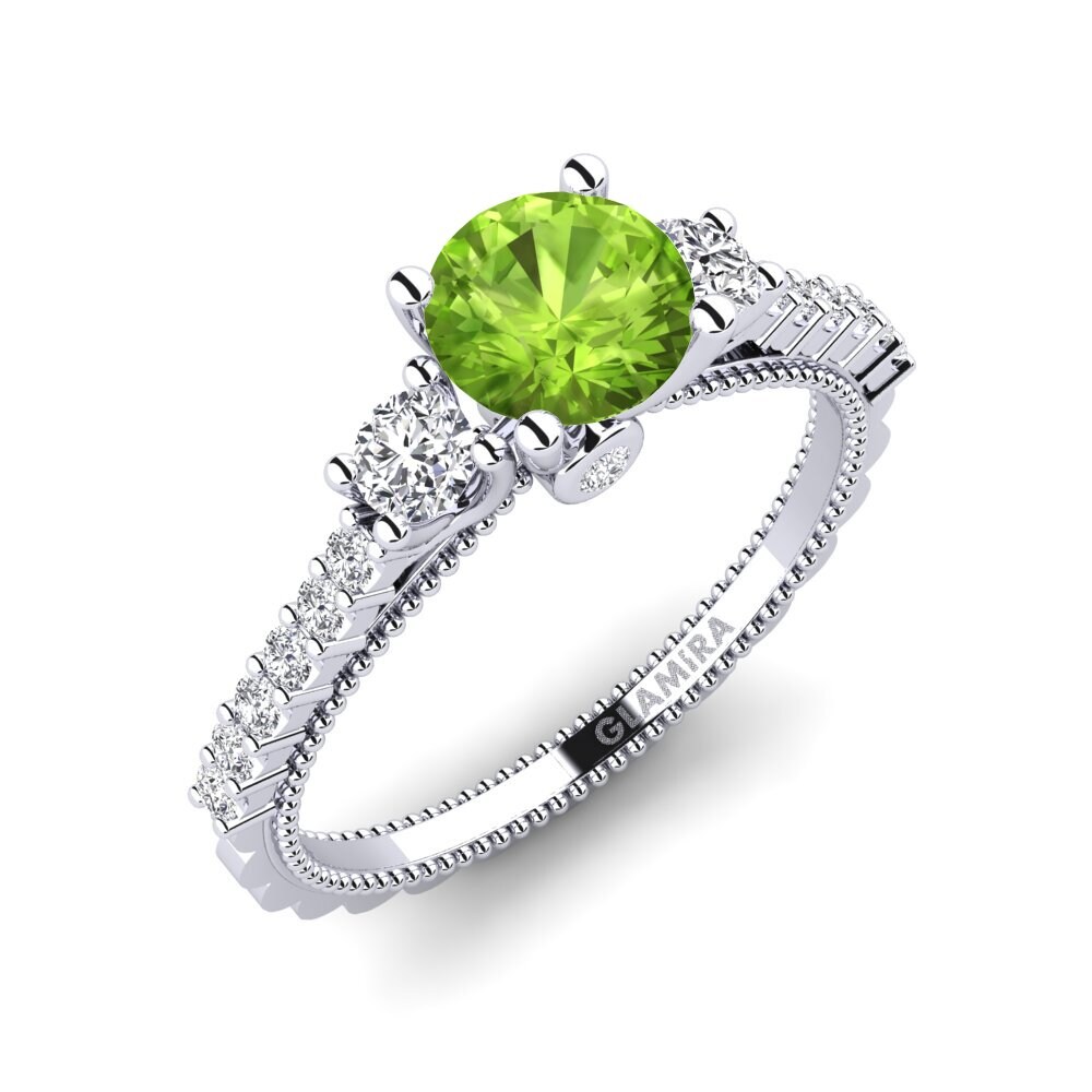 Peridot Engagement Ring Mabilia