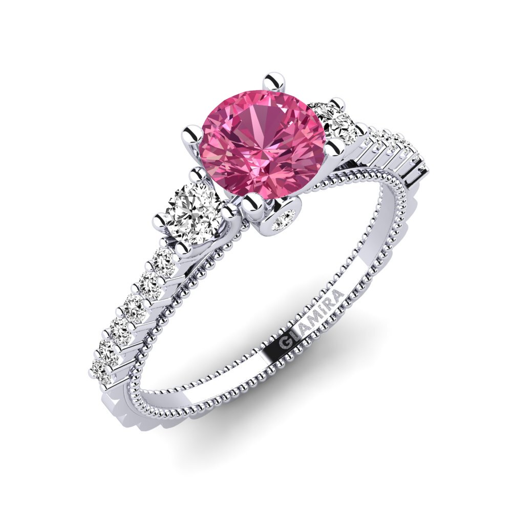 Tourmaline Rose Bague de fiançailles Mabilia
