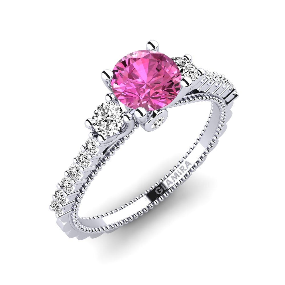 Topacio Rosa Anillo de compromiso Mabilia