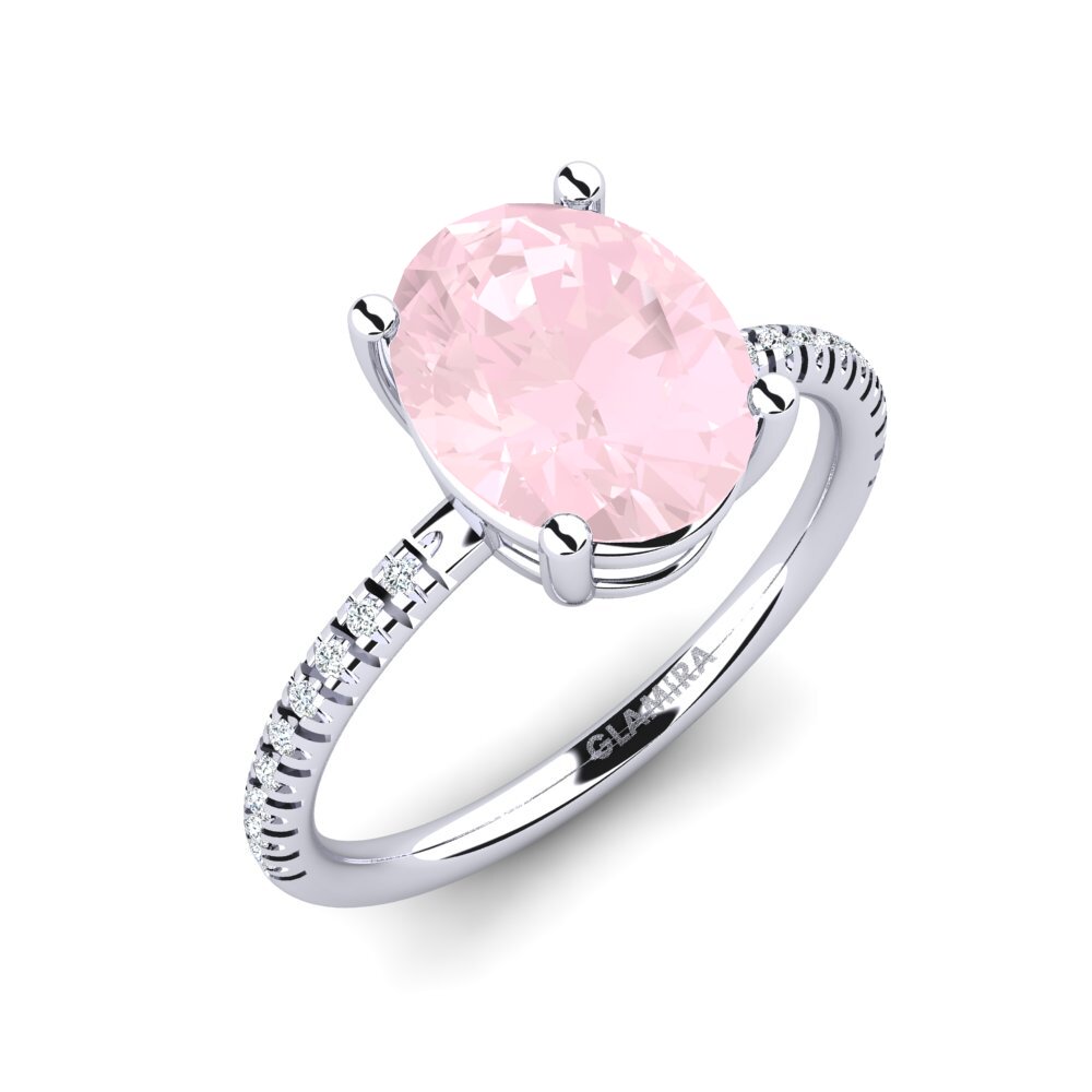 Rose Quartz Engagement Ring Malgosia