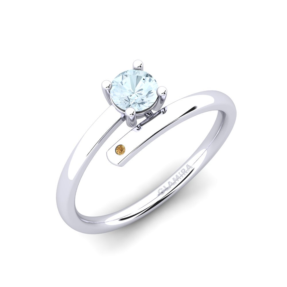 Aquamarine Engagement Ring Merrita